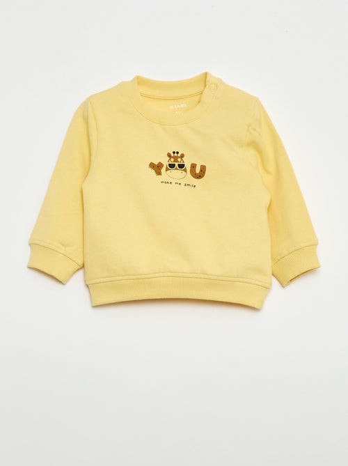 Sweat de moletom leve estampado - Kiabi