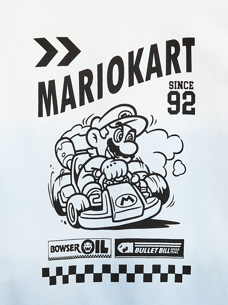 Sweat de moletom leve 'Mario Kart' Azul - Kiabi
