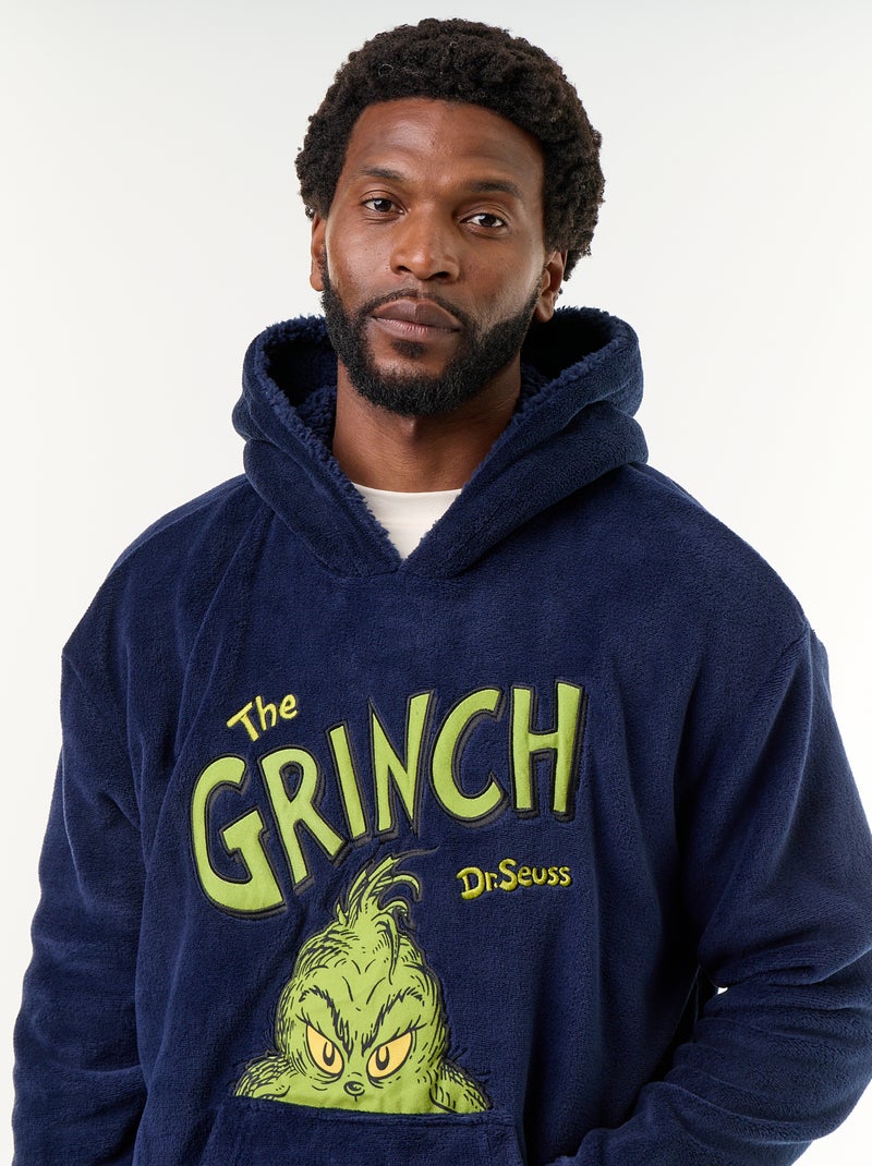 Sweat de Natal com capuz 'O Grinch' Azul - Kiabi