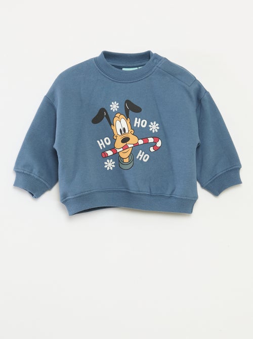 Sweat de Natal estampado 'Disney' 'Pluto' em algodão - Kiabi
