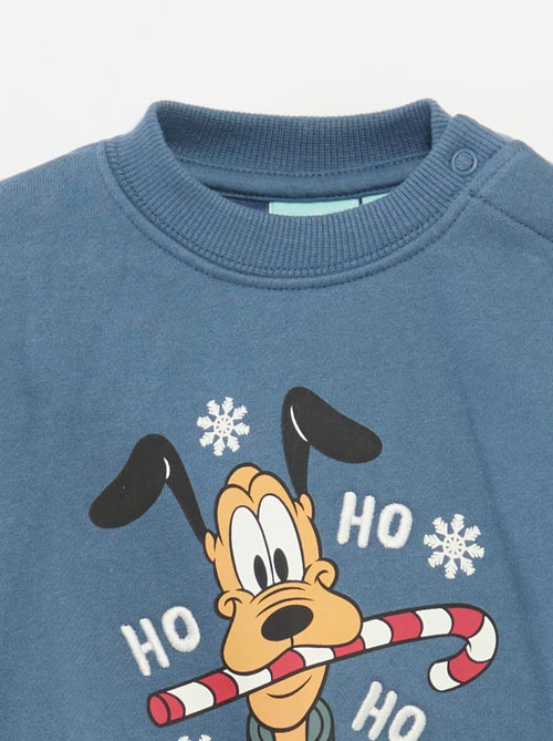 Sweat de Natal estampado 'Disney' 'Pluto' em algodão - Kiabi