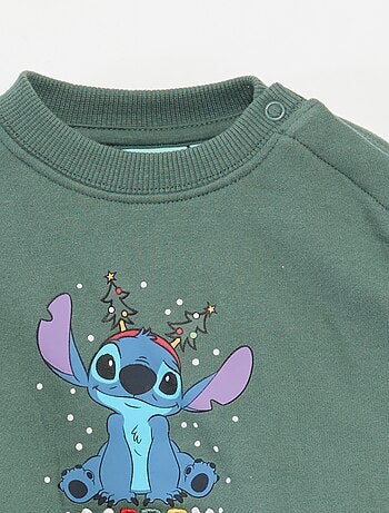 Sweat de Natal estampado 'Disney' 'Stitch' em algodão