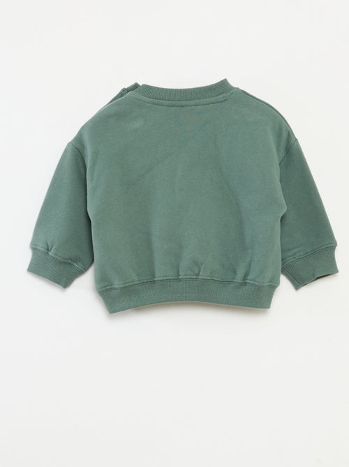 Sweat de Natal estampado 'Disney' 'Stitch' em algodão - Kiabi