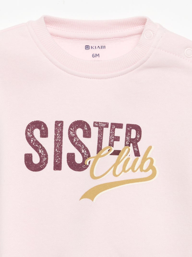 Sweat de polar Rosa - Kiabi