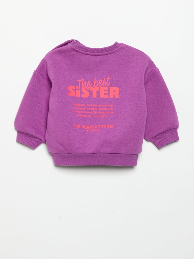 Sweat de polar Violeta - Kiabi