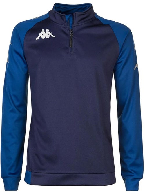 Sweat de treino masculino kappa trieste 1/2 fecho-éclair azul-marinho - Kiabi Sweat de treino masculino kappa trieste 1/2 fecho-éclair azul-marinho - Kiabi