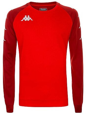 Sweat de treino vermelho kappa parme para homem