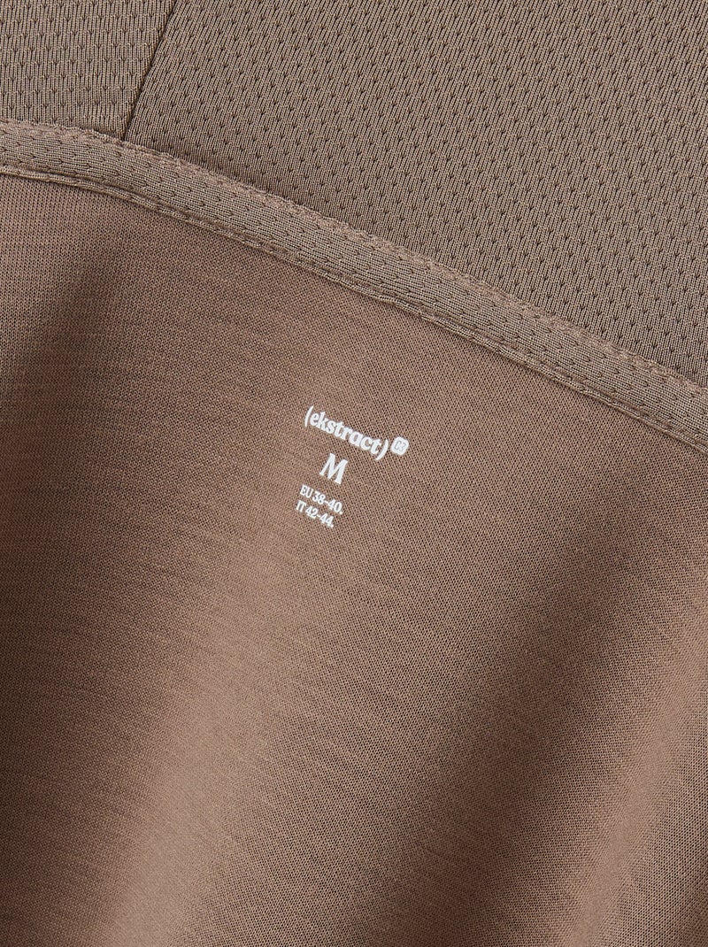 Sweat desportivo com fecho (ekstract) Bege - Kiabi