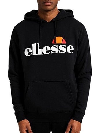 Sweat ellesse com capuz preto para homem sop23652a