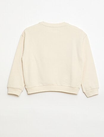 Sweat em French Terry com estampado frontal