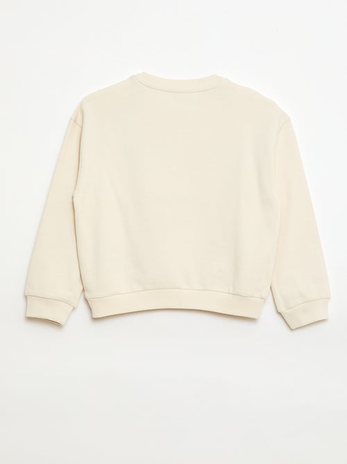 Sweat em French Terry com estampado frontal - Kiabi