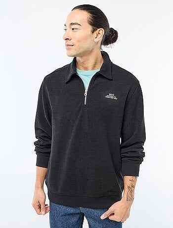 Sweat em material texturizado