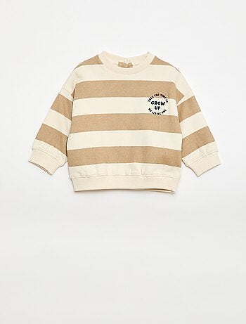 Sweat em moletom bordado