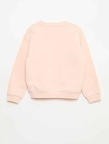 Camisola de Moletom com Aplicações de Strass