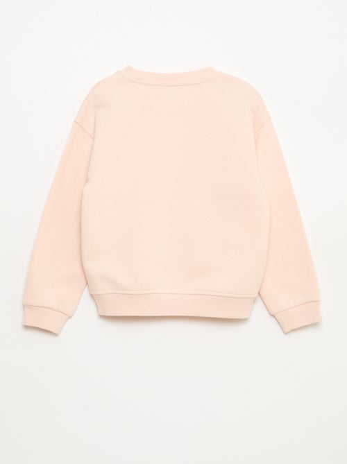 Sweat em moletom com aplicação de strass - Kiabi