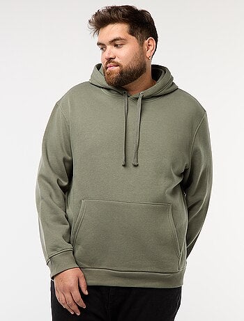 Sweat em moletom com capuz e bolso canguru