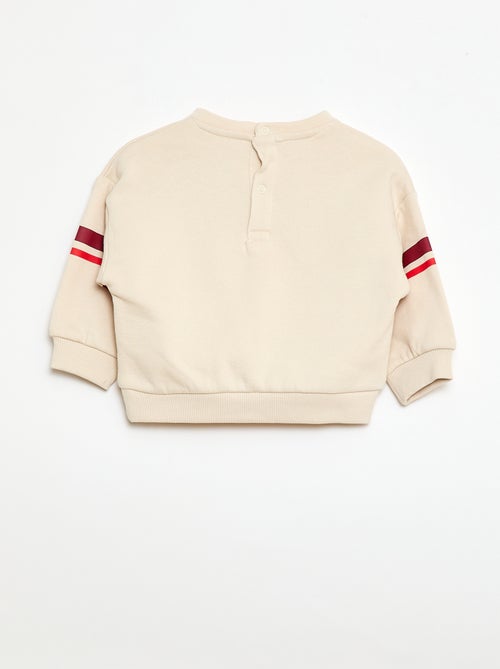 Sweat em moletom com detalhes divertidos - Kiabi