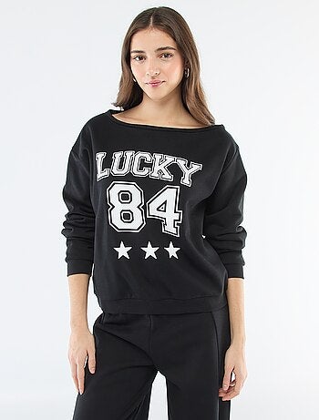 Sweat em moletom com espírito esportivo