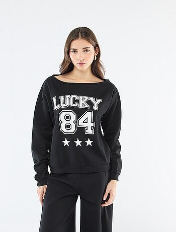 Sweat em moletom com espírito esportivo