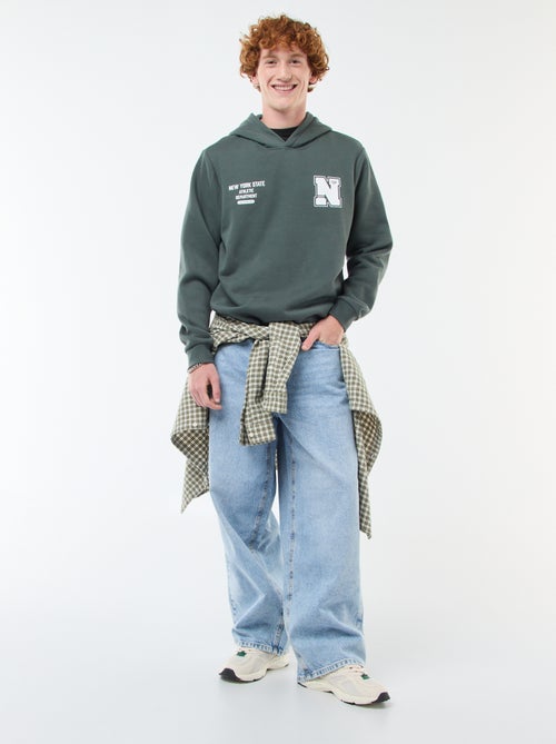 Sweat em moletom com estampado - Kiabi