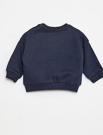 Sweat em moletom com estampado na frente