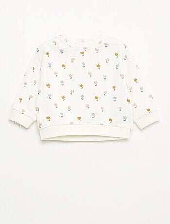 Sweat em moletom com motivo