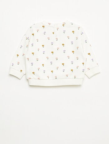 Sweat em moletom com motivo