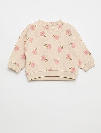 Sweat em moletom com motivo