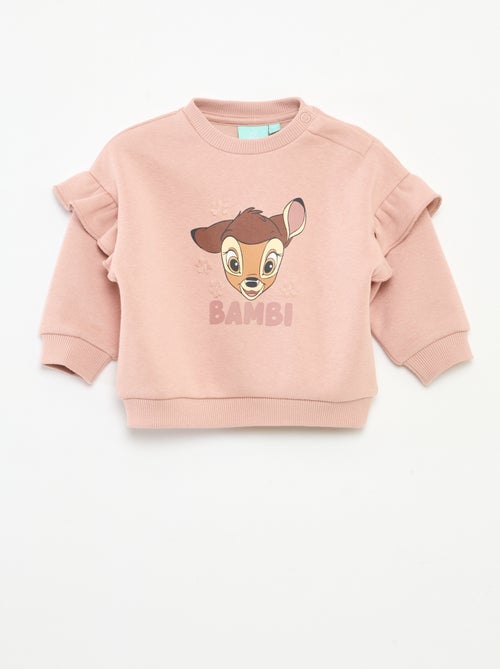 Sweat em moletom 'Disney' 'Bambi' com folho - Kiabi