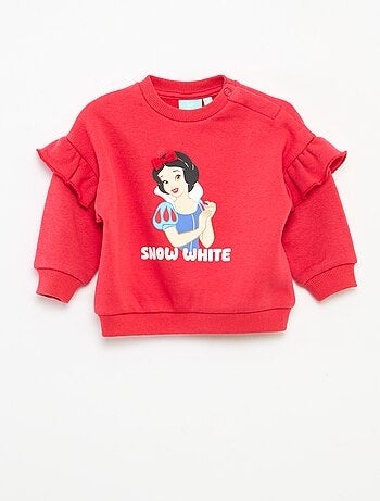 Sweat em moletom 'Disney' 'Branca de Neve' com folho