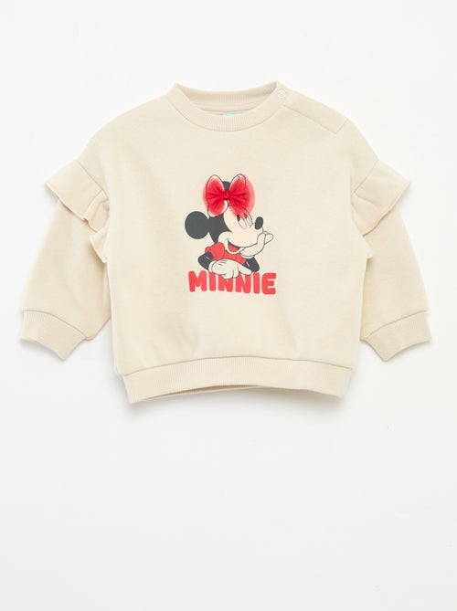 Sweat em moletom 'Disney' 'Minnie' com folho - Kiabi