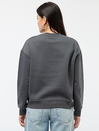 Sweat em moletom estampado 'Bambi'