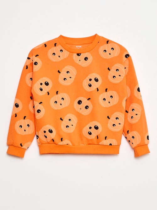 Sweat em moletom estampado 'Halloween' - Kiabi