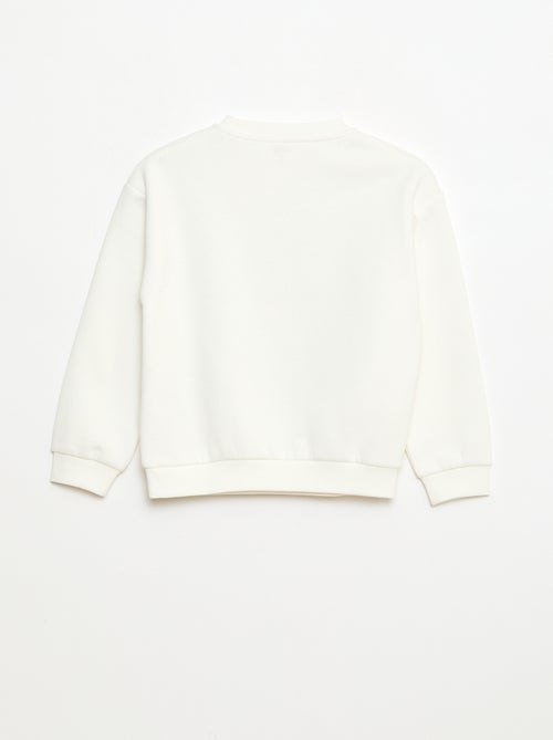 Sweat em moletom estampado Natal - Kiabi