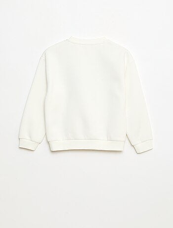 Sweat em moletom estampado Natal