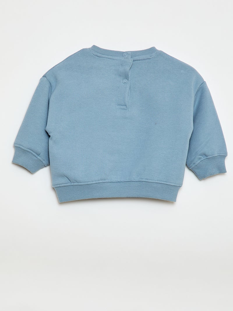 Sweat em moletom estampado 'Winnie' Azul - Kiabi
