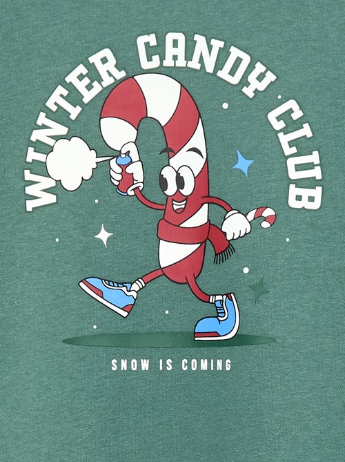 Sweat em moletom felpudo com estampado 'Natal' - Kiabi