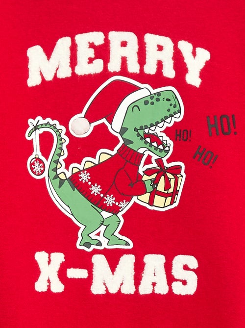 Sweat em moletom felpudo com estampado 'Natal' - Kiabi