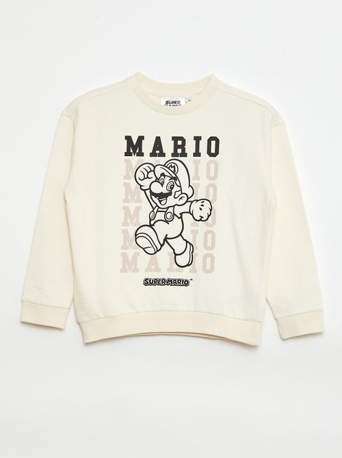 Sweat em moletom felpudo estampado 'Super Mario' - Kiabi