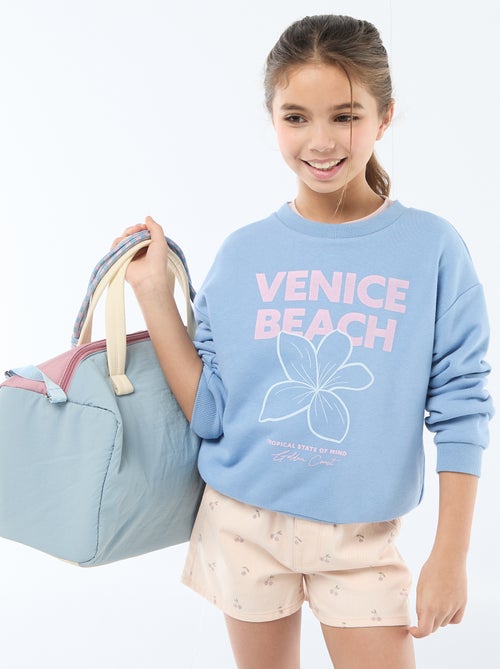 Sweat em moletom leve - Kiabi