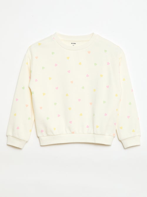 Sweat em moletom leve - Kiabi