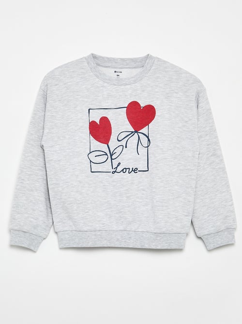 Sweat em moletom leve - Kiabi
