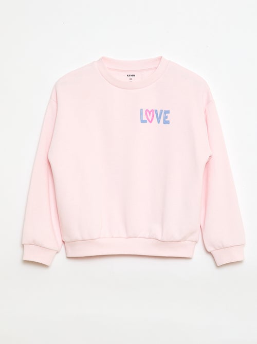 Sweat em moletom leve - Kiabi