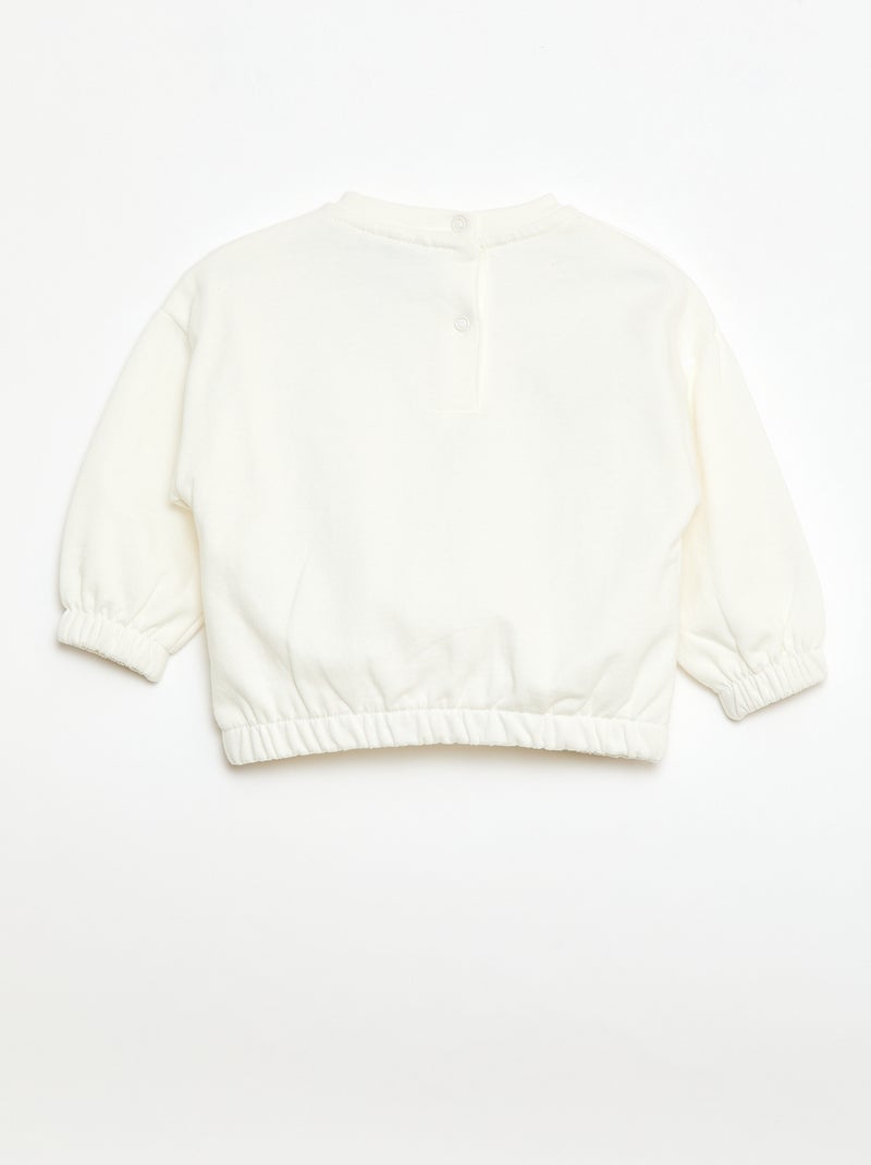 Sweat em moletom 'Miffy' Branco - Kiabi