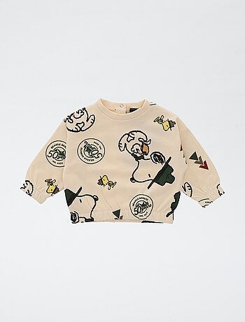 Sweat em moletom 'Snoopy'