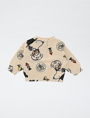 Sweat em moletom 'Snoopy'