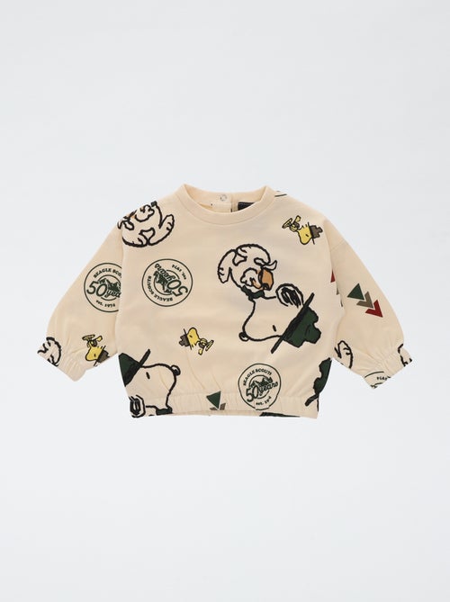 Sweat em moletom 'Snoopy' - Kiabi