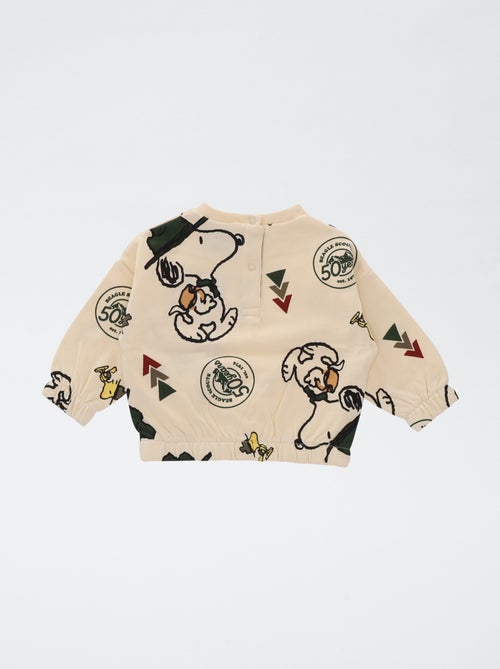 Sweat em moletom 'Snoopy' - Kiabi