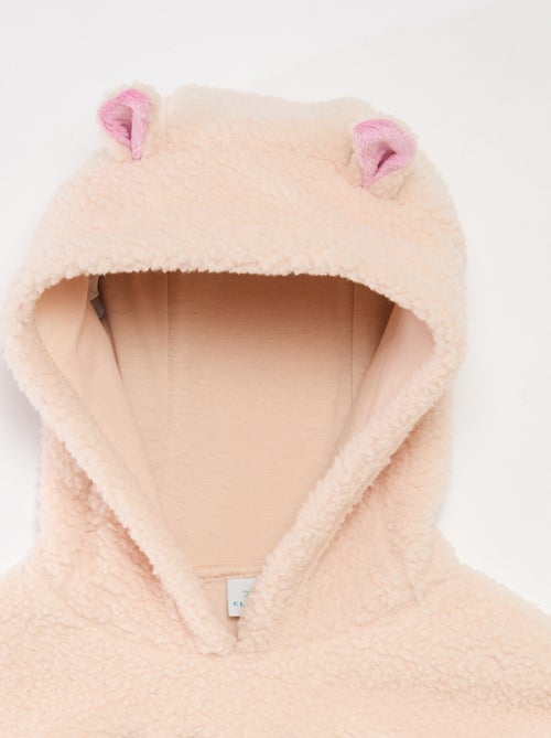 Sweat em polar 'Stitch' com capuz com orelhas - Kiabi