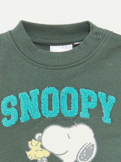 Sweat estampado animado 'Snoopy' em polar de algodão - Kiabi